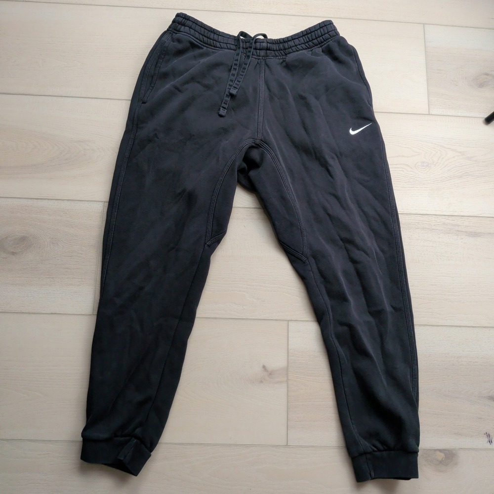 Nike Sportswear Club Fleece Joggers Mens Large Black Sweatpants 826431-010